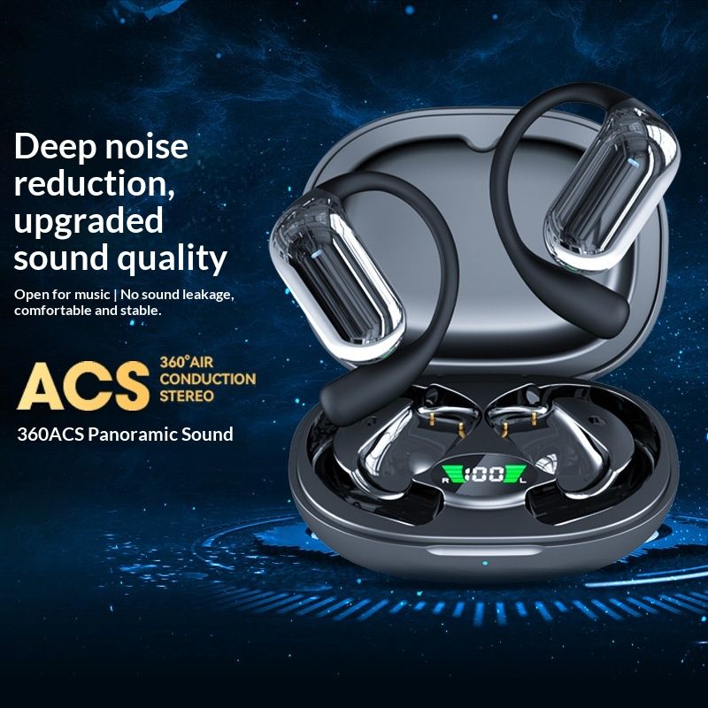 Free Shipping Huaqiangbei Over-Ear Bluetooth Wireless Noise Cancelling Open-Ear Non-In-Ear New Running Sports Headphones_voghion.com