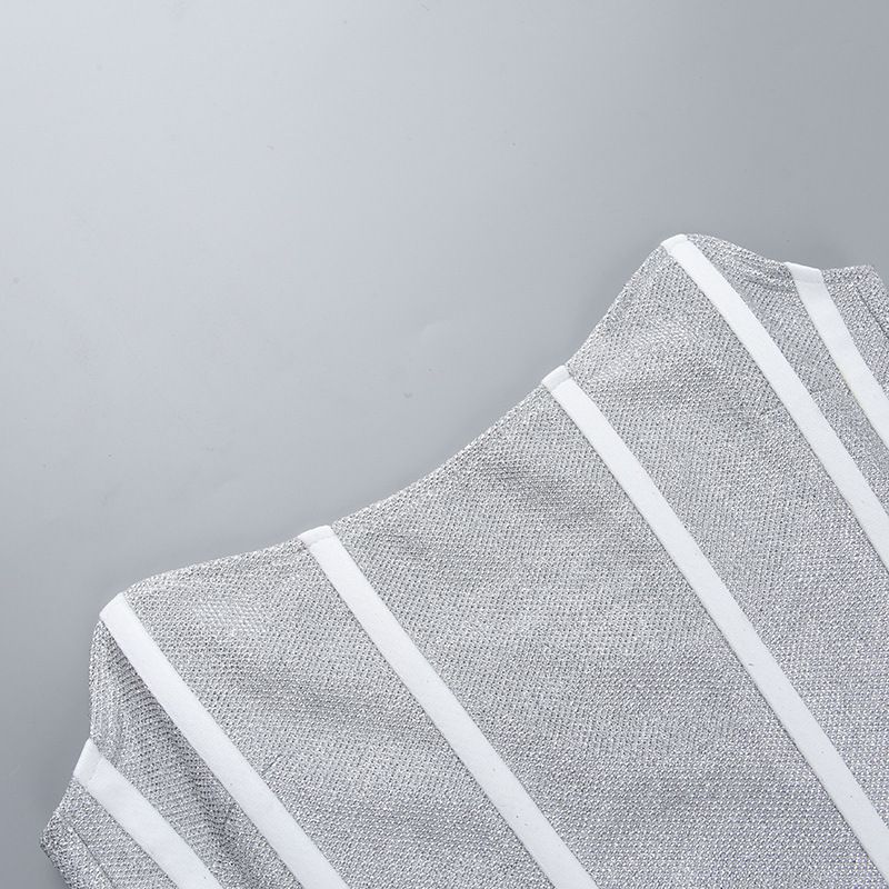 Women's fashion temperament sparkly fishbone waist vest_voghion.com