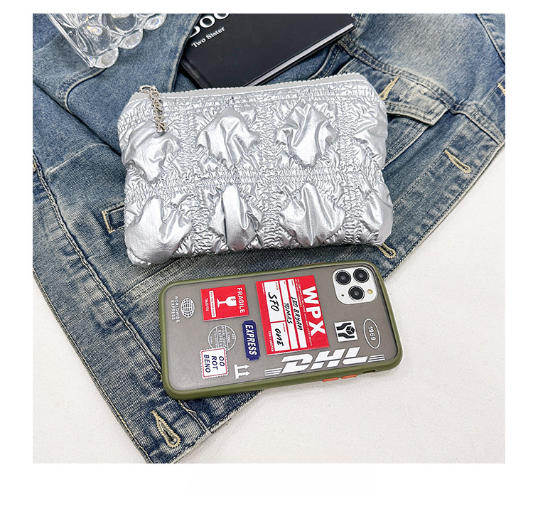 2024 new handheld wallet, embroidered diamond grid small bag, cute and versatile spare wallet, lightweight cloud card bag_voghion.com