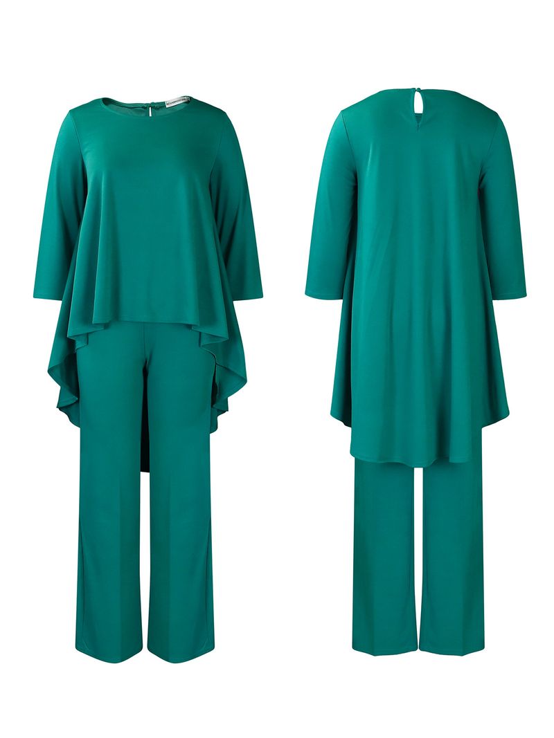 Blusa com estampa africana plus size - caimento solto e elegante, bainha irregular (moda feminina de verão, respirável e estilosa)_voghion.com