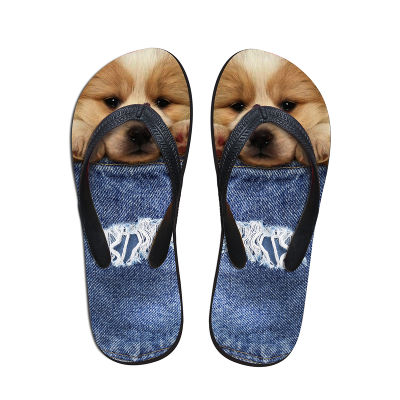 Neue Generation Muster Katze und Hund Flip Flops Männer S und Frauen S Strand Eva Flip Flops Spa Tanga Hausschuhe_voghion.com