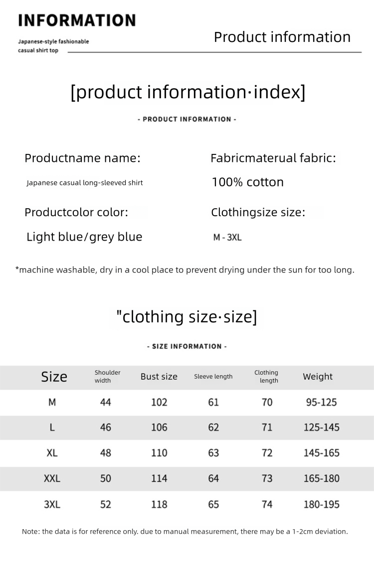 Denim-Retro-Langarmhemd für Herren, modisch und vielseitig, künstlerisches und lässiges lockeres Oberteil_voghion.com