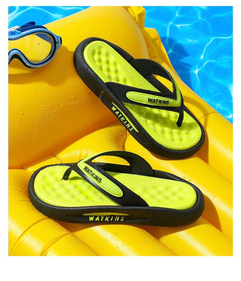 Men's Sandals Flip-Flops Pool Rubber Arch Support Orthotic_voghion.com
