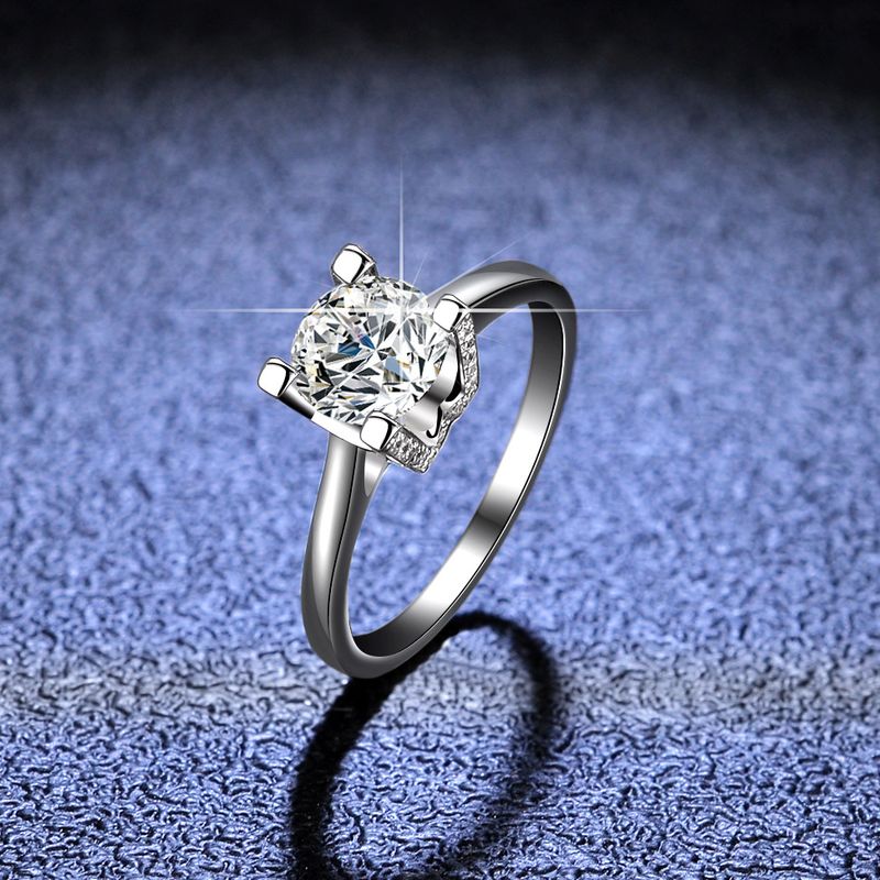 Tancise Classic Moissanite Silver Ring Ladies Jewelry Wedding Promise Party Gift_voghion.com