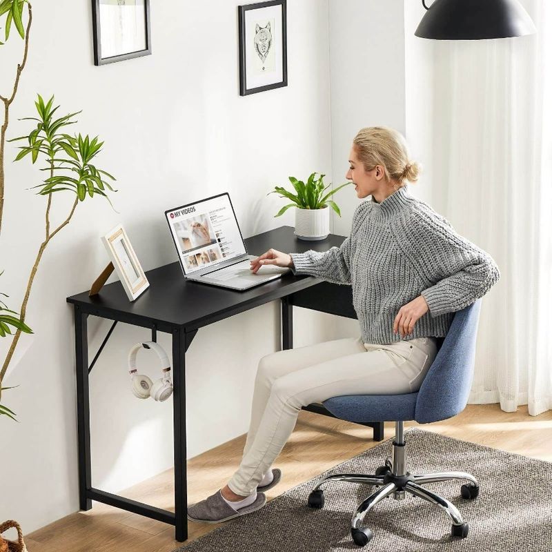 31 With Black Office Wooden Desks Inch Work Simple Storage Modern Style_voghion.com