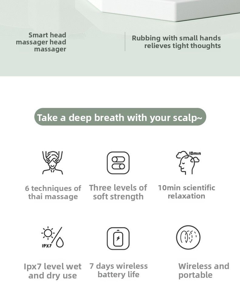 Mini Handheld Multifunctional Head Multi-Point Stimulation Smart Body Kneading Massager Factory Direct_voghion.com