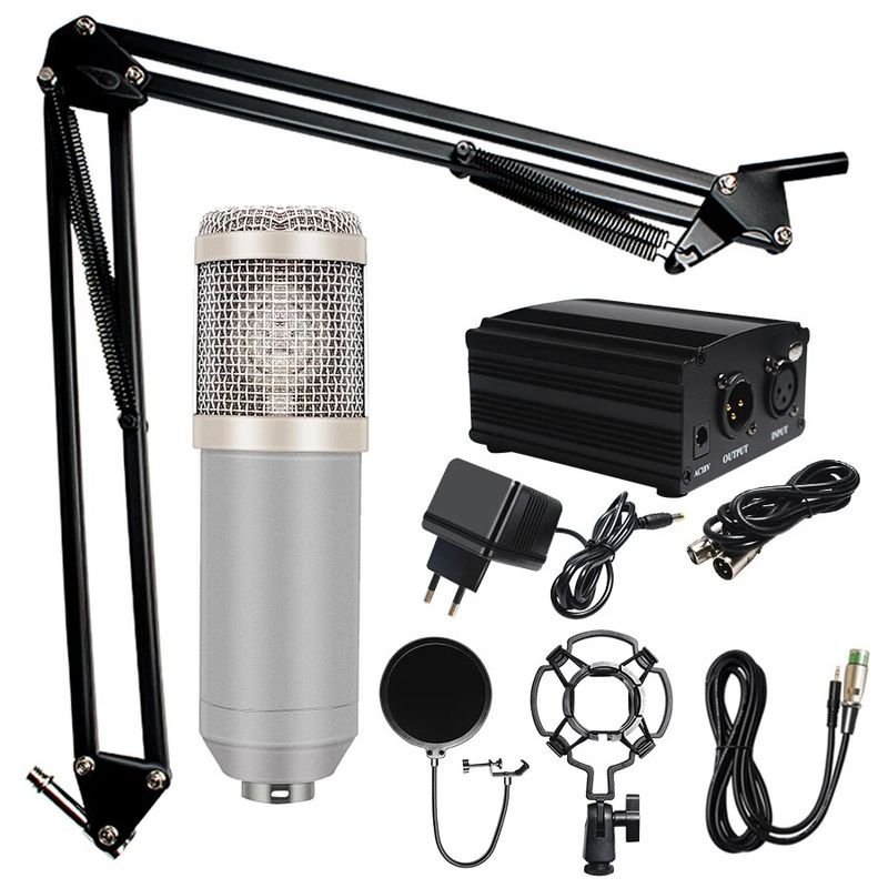 Professionelles Mikrofon BM 800 Karaoke-Kondensator-Kits Bundle Mikrofon für Computerstudio_voghion.com