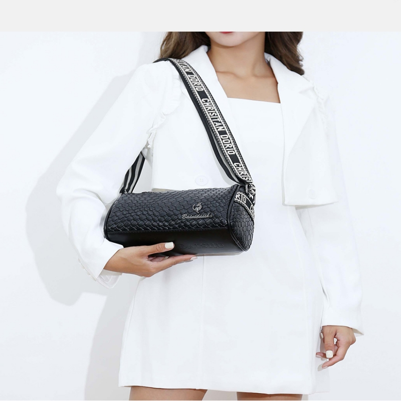 Kleine Tasche Damen Umhängetasche Weiches Leder One-Shoulder Damen Kissentasche Breitband Damentasche_voghion.com