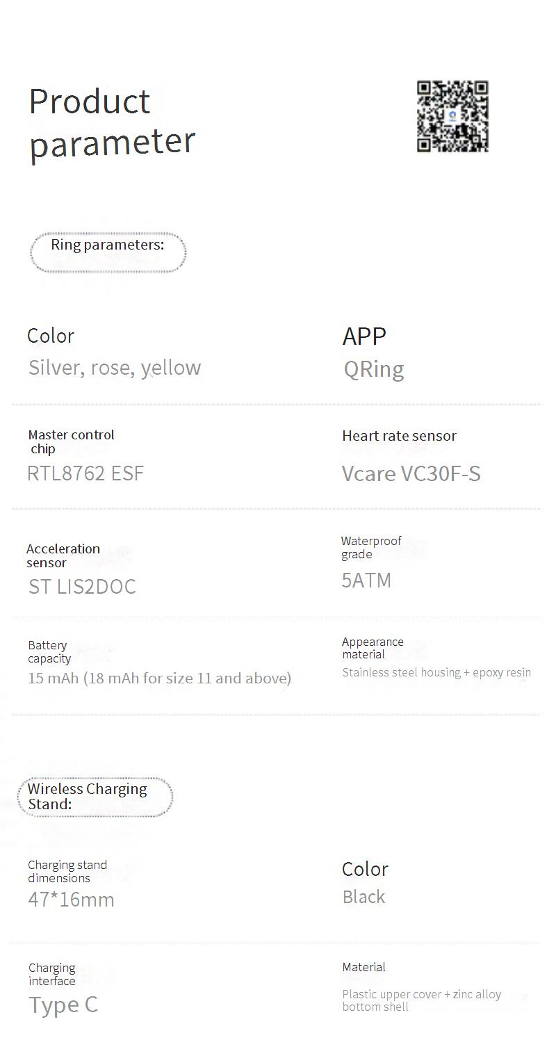 Rings R11 With Screen Display Ring Gesture Video Shooting Wireless Charging Healthy Heart Rate Blood Oxygen Smart Ring_voghion.com