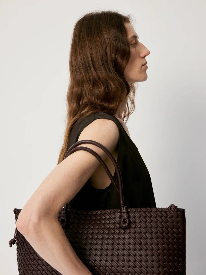 "2025 New Style Woven Tot Bag, Fashionable High-end Large Capacity Handbag, Single-shoulder Shopping Bag For Women."_voghion.com