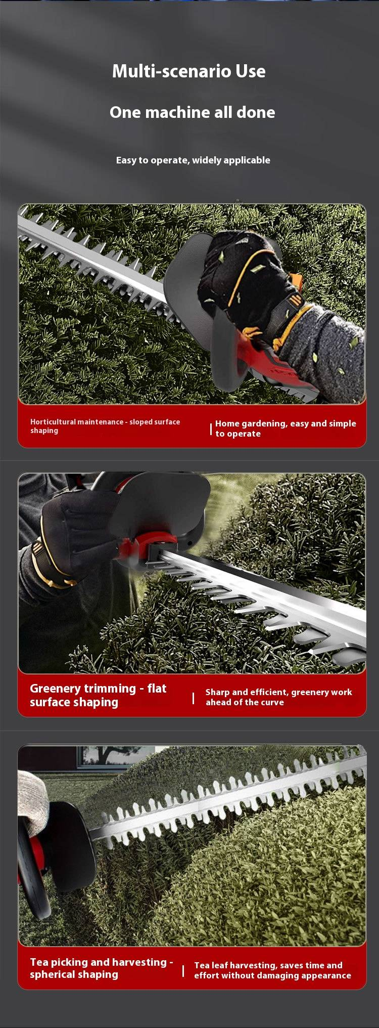 Cordless Lithium-Ion Hedge Trimmer – Lightweight, High-Power Garden Shears For Home & Professional Landscaping_voghion.com