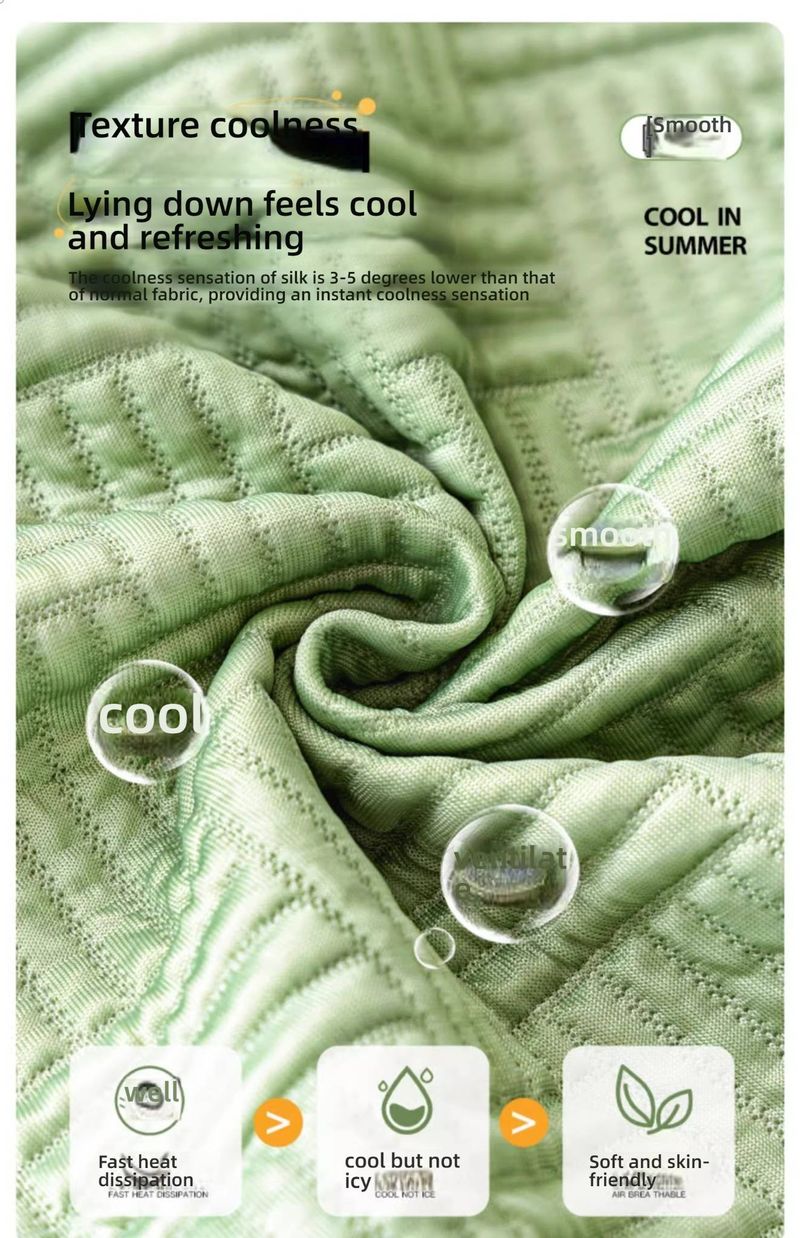 Copridivano rinfrescante estivo – Copridivano antiscivolo in seta ghiacciata con tessuto traspirante (universale per divani e divanetti)_voghion.com