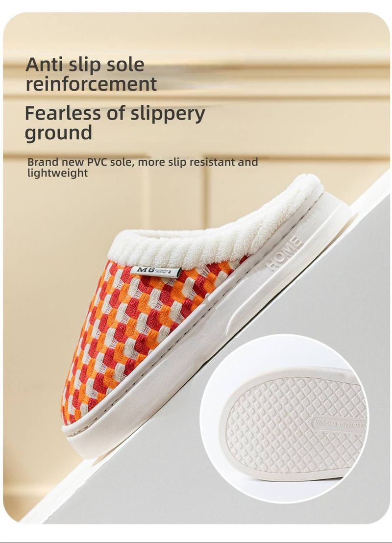 Pantofole da casa in pile di peluche da uomo e da donna - Scarpe invernali da interno ultra morbide con suola in PVC antiscivolo, comode e calde per la casa, unisex_voghion.com