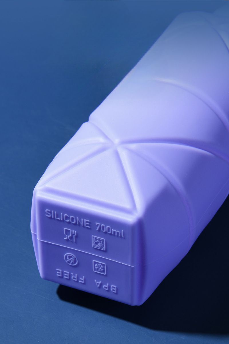 Silicone Foldable Water Storage Cup Food Grade Sports Outdoor Retractable With Lid Anti-scalding Travel Cycling_voghion.com
