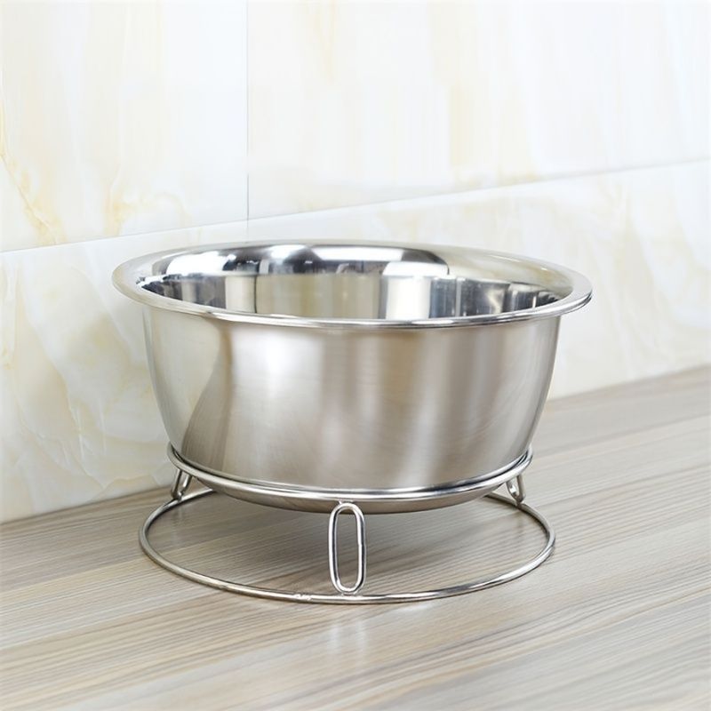 Supporto isolante in acciaio da cucina per pentole; Supporto per vapore in acciaio inox antiscottatura per pentole 1 pz; Cuscinetto; Calore_voghion.com