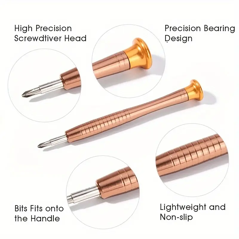 1 Set, Präzisiouns-Schraubendreierset, 25-an-1 Reparatur-Tool-Kit, Klenge Schraubendreierset, Stär-/Y-Typ-/Flaachklingen-/Dräieck-Schraubendreierset_voghion.com