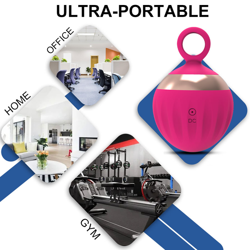 MELO vibreeriv massaažipalli süvakudede masseeriv lihasteraapia jala-selja- ja käevarre 12-kiiruselise joogamassaažipalli valu jaoks_voghion.com