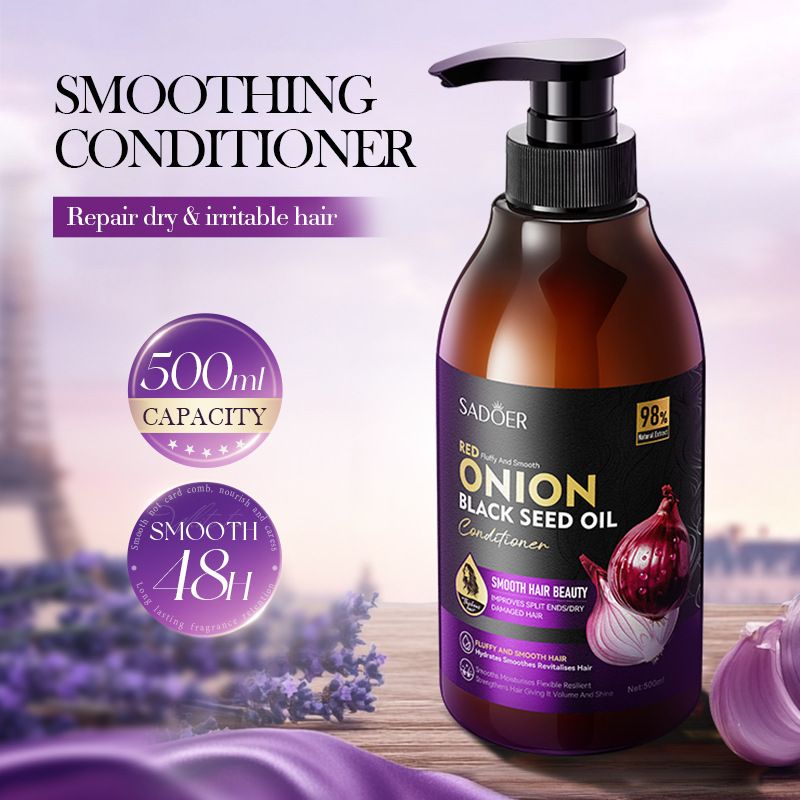 All English Onion Schwarzkümmelöl SADOER Weicher und geschmeidiger Haarspülung_voghion.com