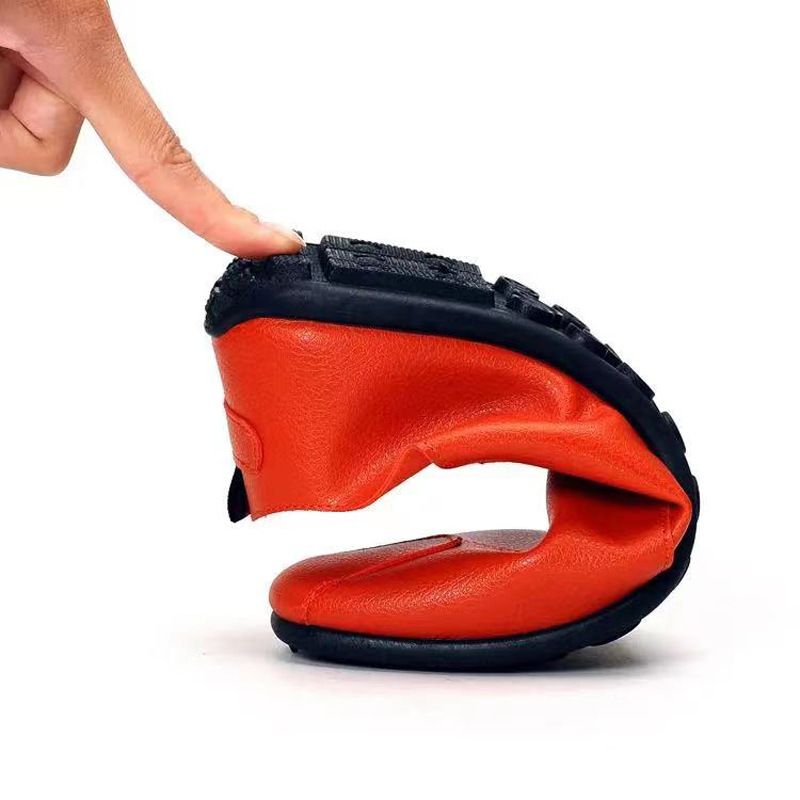 Scarpe basse da uomo in pelle morbida e piatta, stile casual, 2025, con un solo passo_voghion.com