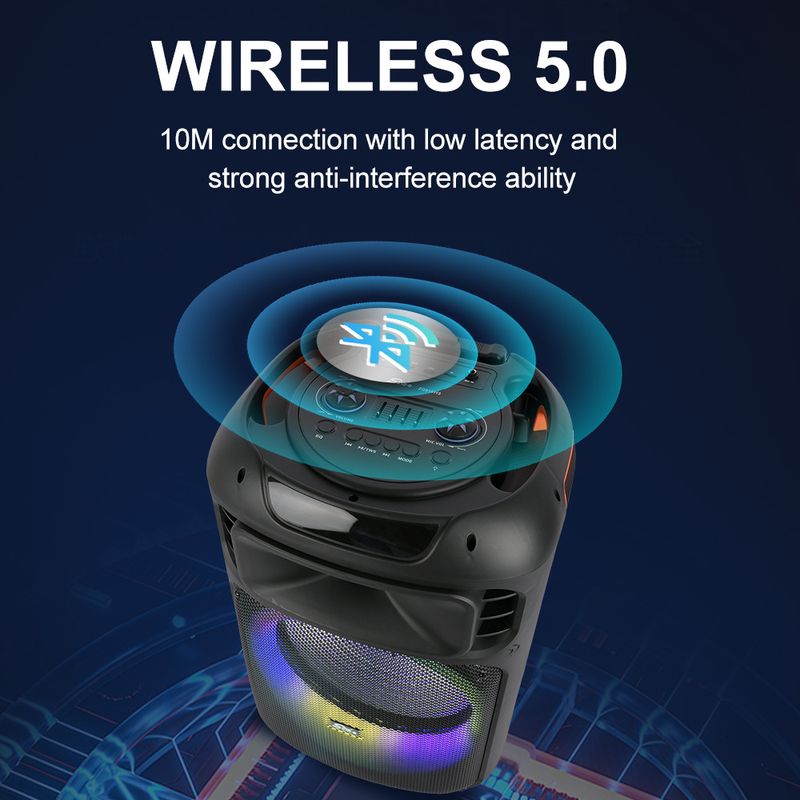 ZQS15113 Square Dance Audio Outdoor K Song With Microphone Home Trolley Cart Bluetooth Large Speaker_voghion.com