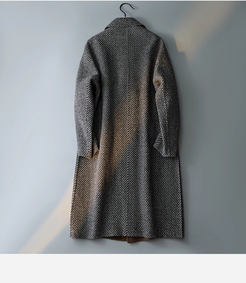 2025 Men's Fashion Casual Light Luxury Mid-Length Jacket Autumn Winter New Wool Coat Trend_voghion.com