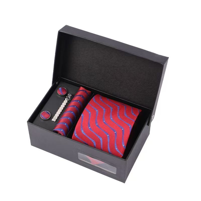 Unisex slips herre formell uformell sløyfe gaveeske sett brudgom bryllup valentinsdag bursdagsgave til menn mote_voghion.com