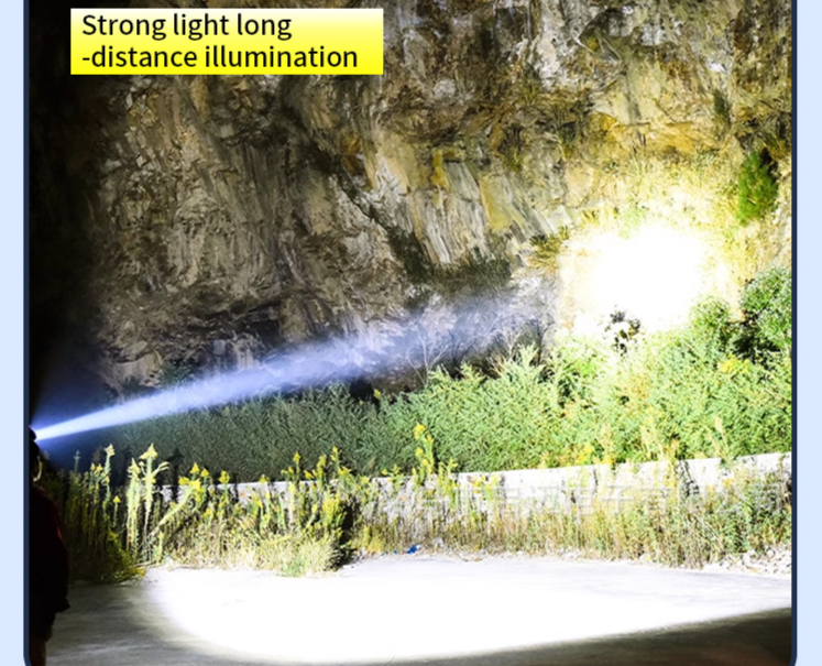 Strong Light Sensor Headlight Fluorescent Color USB Charging Outdoor Night Running LED Lighting Headlight_voghion.com