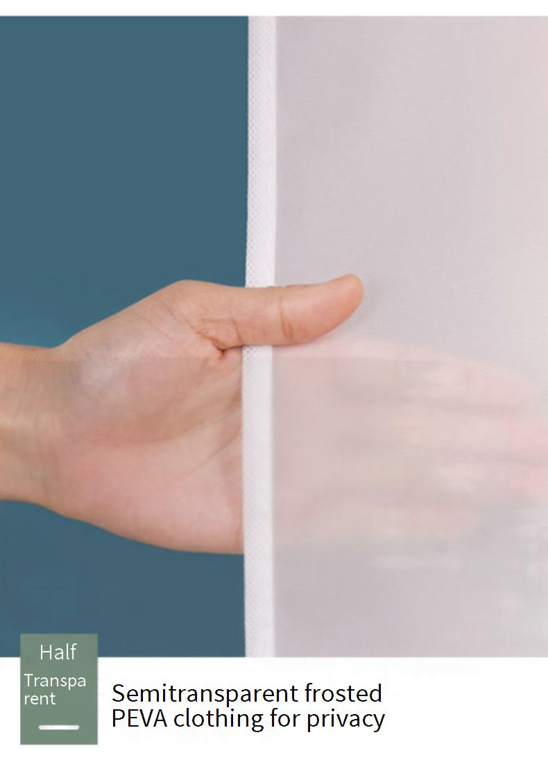 Clothes Dust Cover Open Clothes Storage Dust Bag Coat Cover Hanger Hanging Storage Cover Dust Cover Towel_voghion.com