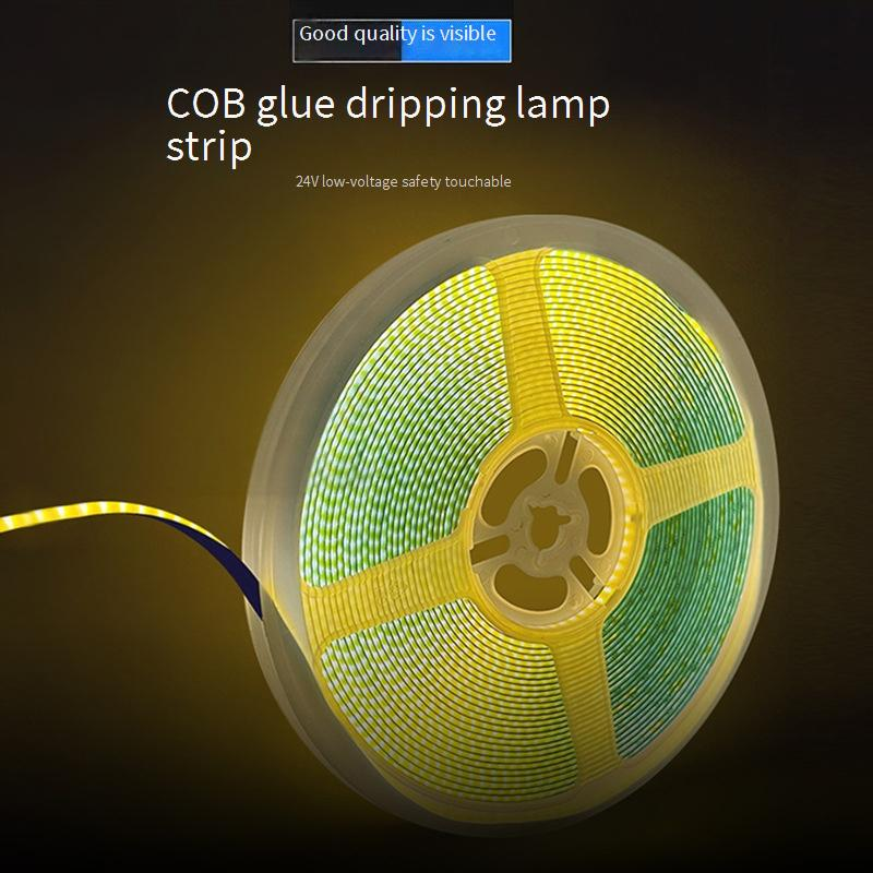 Striscia luminosa colorata COB Striscia di illuminazione per interni Striscia luminosa LED per interni Bluetooth Striscia luminosa COB dimmerabile_voghion.com