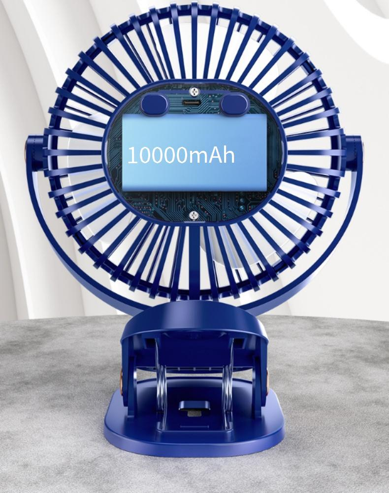 6 Inch USB Desk Fan - Dual Power (AC/USB) Quiet Office Fan (3 Speed Settings Adjustable Tilt ≤35dB Silent Mode)_voghion.com