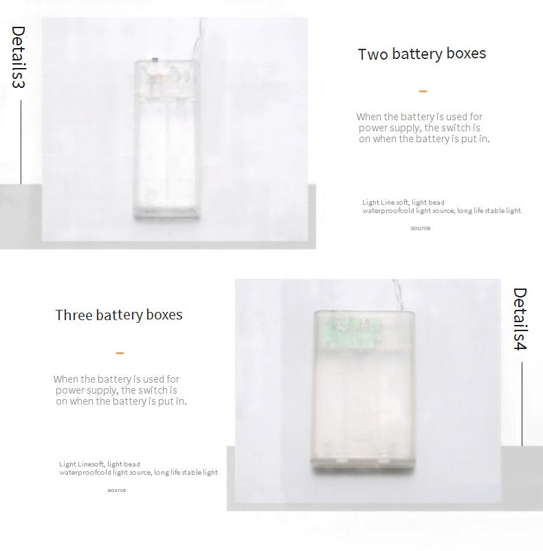 LED Seashell String Lights - Waterproof Outdoor Decorative Lights For Christmas, Garden, Party, And Home Decor - Battery/USB/Solar Powered_voghion.com