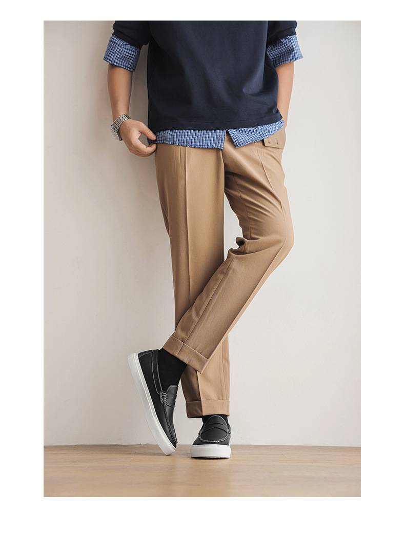 Sommer-Loafer, britische Freizeitschuhe, Herren-Lederschuhe, Bean-Schuhe, Schnürschuhe, im Internet bekannte und beliebte Herrenschuhe_voghion.com