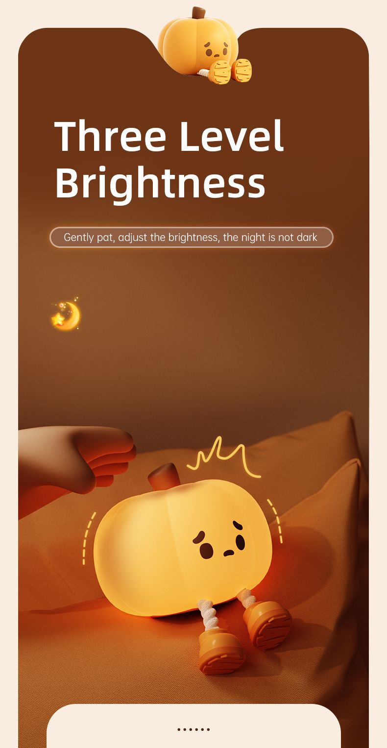 Halloween Decoration LED Rechargeable Pumpkin Lantern With Three-speed Adjustable Hanging Foot Doll Pumpkin_voghion.com