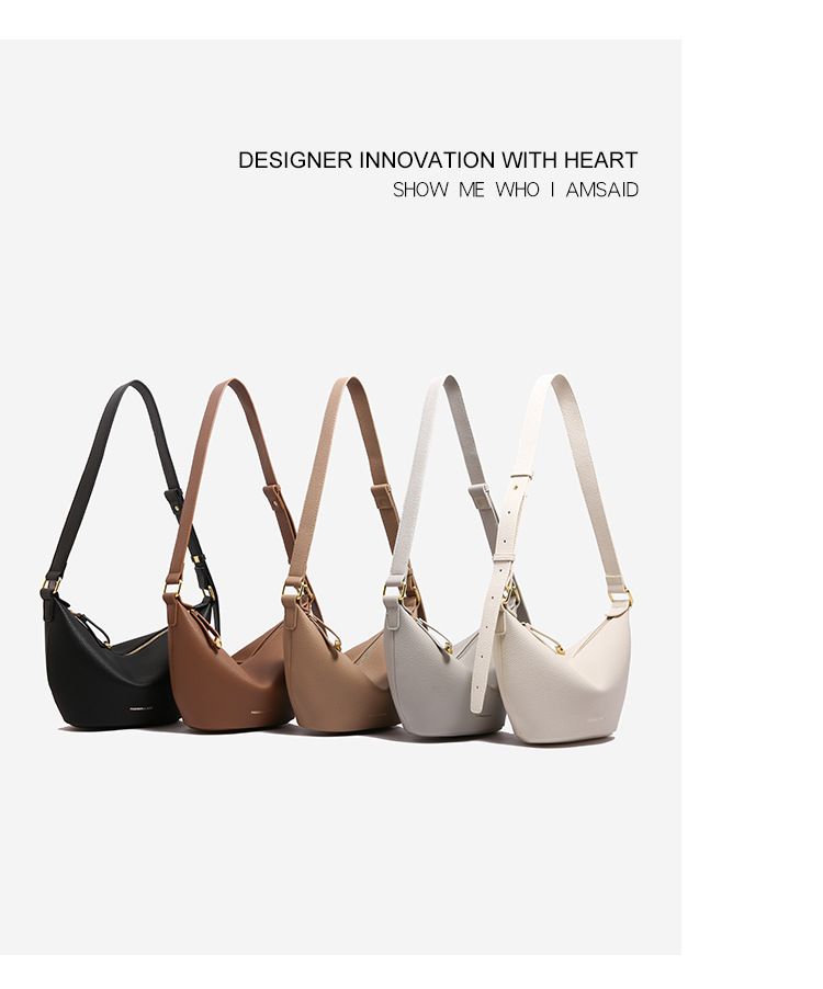 Nuova borsa hobo in morbida pelle, moda femminile, borsa a tracolla, borsa a tracolla singola, piccola, borsa a mezzaluna_voghion.com