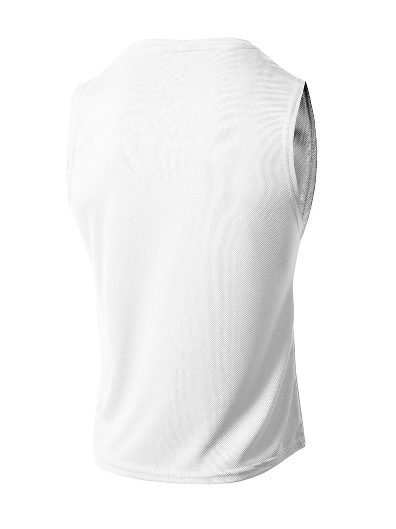 Männerkleeder Summer Gestrickte Mesh Fitness Sport Slim Weste Männer I-Form Breet Schëllerweste_voghion.com