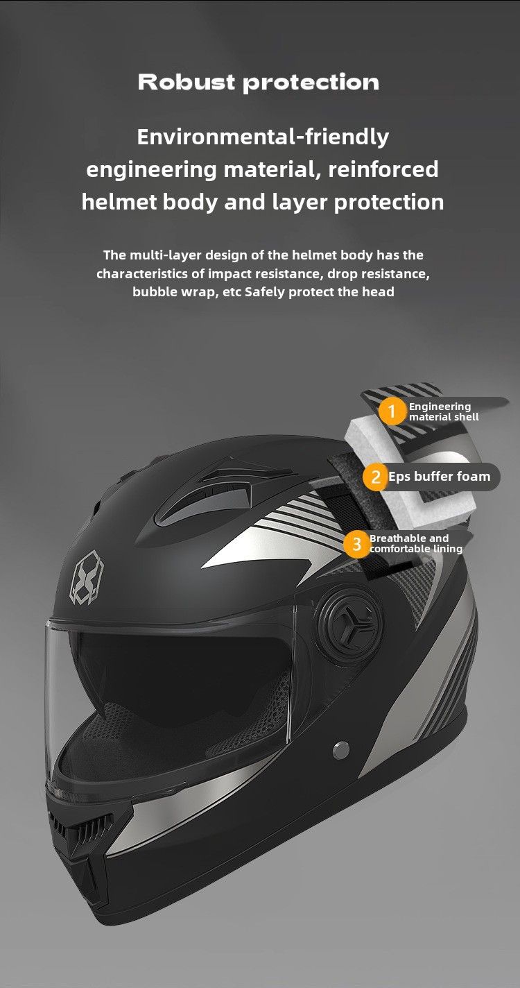 Casco de motocicleta eléctrico para hombre, universal, para las cuatro estaciones, con batería, para coche, locomotora, para mujer, casco integral, cálido para invierno._voghion.com