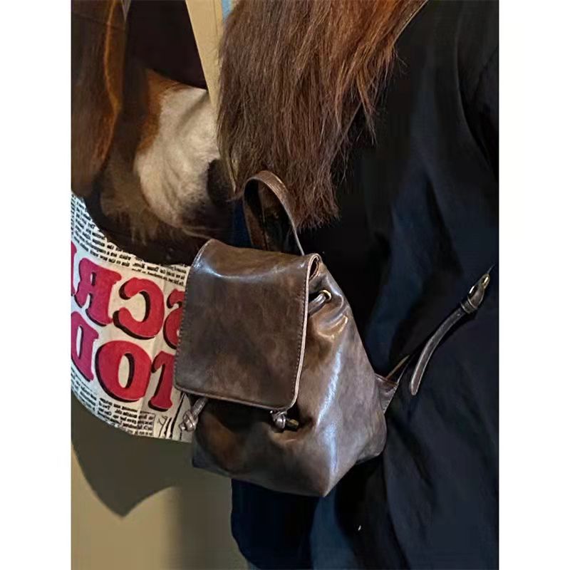 2024 Mini versatile backpack, high-quality and niche drawstring shoulder bag_voghion.com