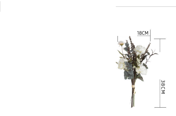Grenseoverskridende Xuena Lulian-håndbok Kunstig blomst hjemmedekorasjon Blomsterdesign Bryllupsbukett Veggdekorasjon CF01218A_voghion.com