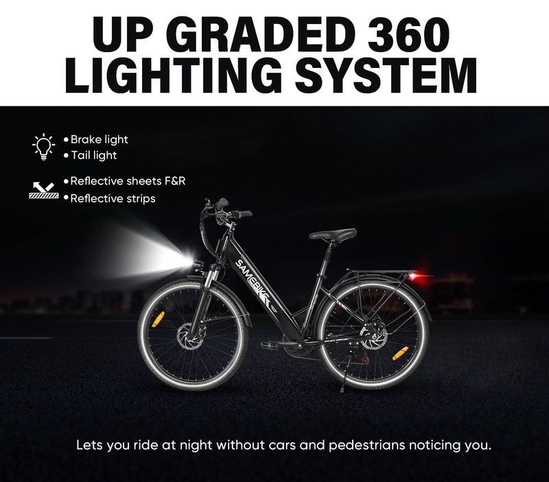 SAMEBIKE RS-A01 Pro-T 26" elcykel 36V 15Ah batteri 500W motor Urban elcykel Bäst för pendling och stadscykling _voghion.com