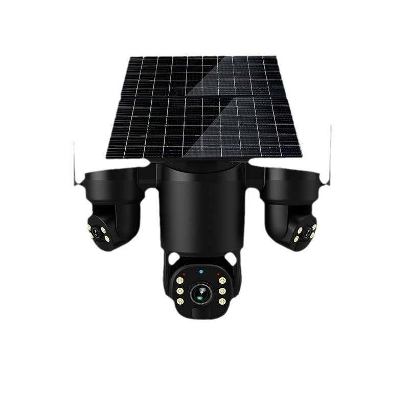 Solar-Sicherheitskamera mit 36-fachem Zoom – PTZ-Tracking mit drei Objektiven und großer Reichweite, 4K HD-Nachtsicht, mobile Fernanzeige (AI-Auto-Tracking, IP66, wasserdicht)_voghion.com