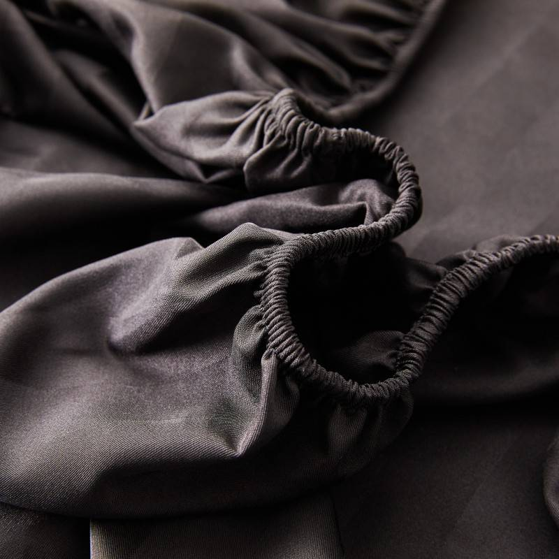 Drap-housse simple en satin brillant et frais, série DT, couvre-lit, protège-matelas, 1 pièce_voghion.com