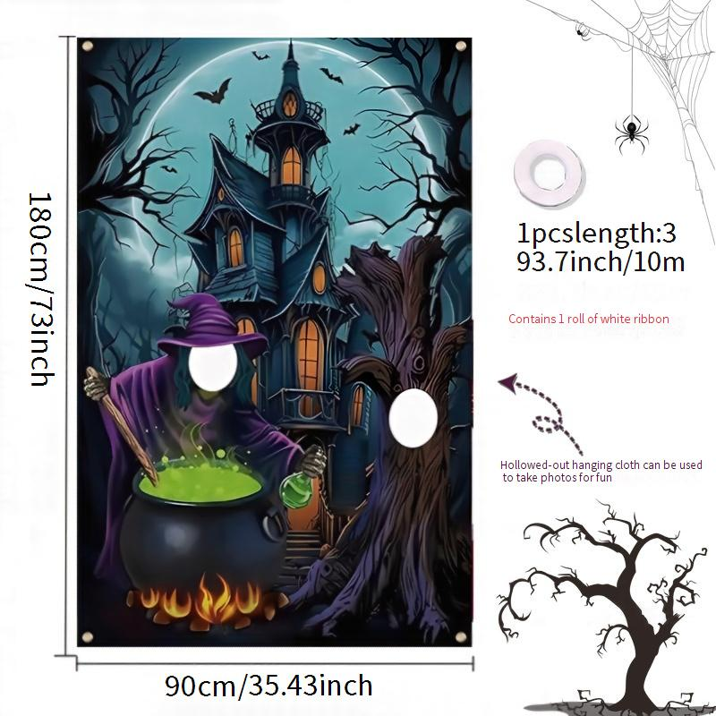 Cadılar Bayramı, Noel ve Şükran Günü İçin Punk Tarzı İçi Boş Asılı Afiş - Benzersiz Tasarımlarla Şenlikli Parti Dekoru_voghion.com