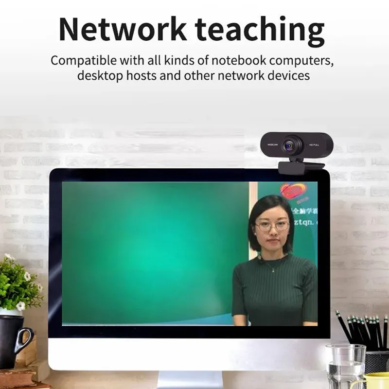 4K Microphone For Computer 2K Mini Webcam PC Laptops Live Streaming FHD 1080P Webcam For Work Meetings With Microphone_voghion.com