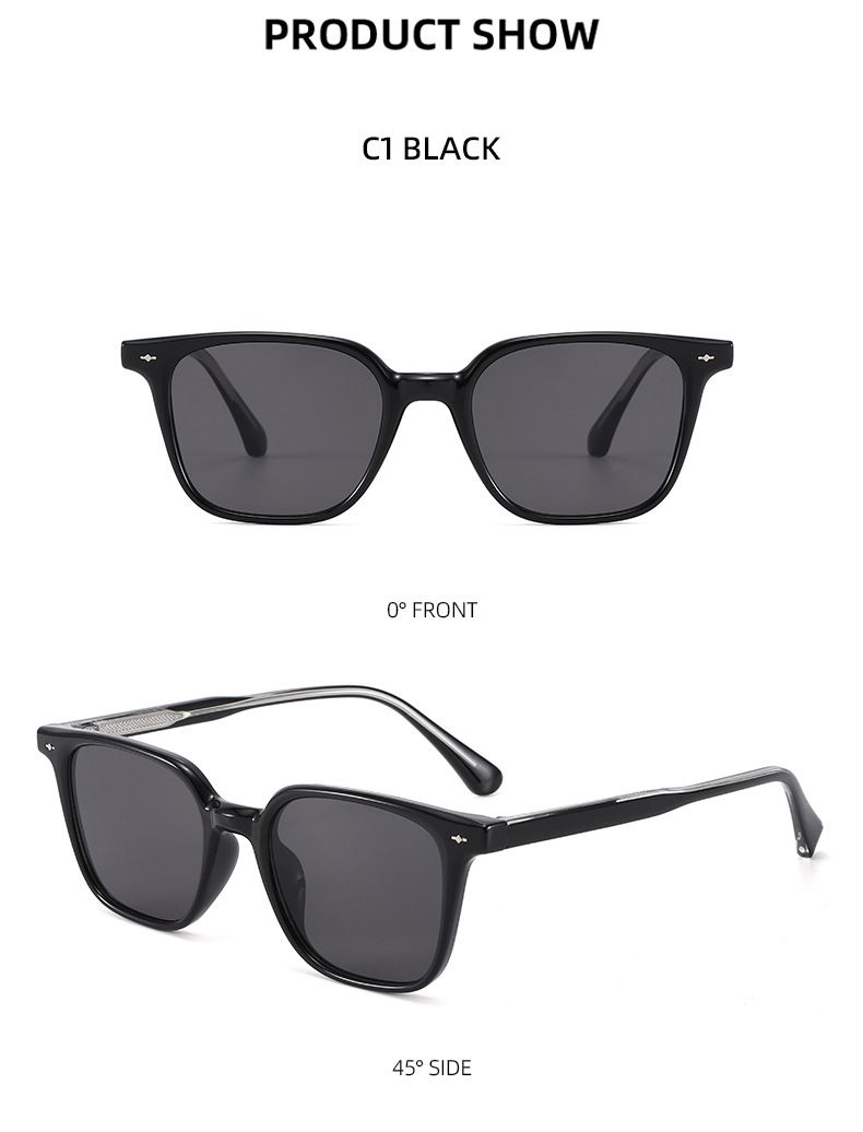 Mi Ding Temperament CP Insert Sonnenbrille UV-Schutz Quadratischer Rahmen Kleines Gesicht High-End Street Shooting Sonnenbrille T1358_voghion.com