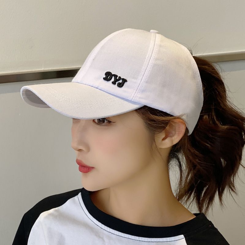 Nuovi arrivi cappelli da sole da donna con coda di cavallo a tesa lunga, pieghevoli, regolabili, da spiaggia, con protezione UV, visiere da pescatore, estivi_voghion.com