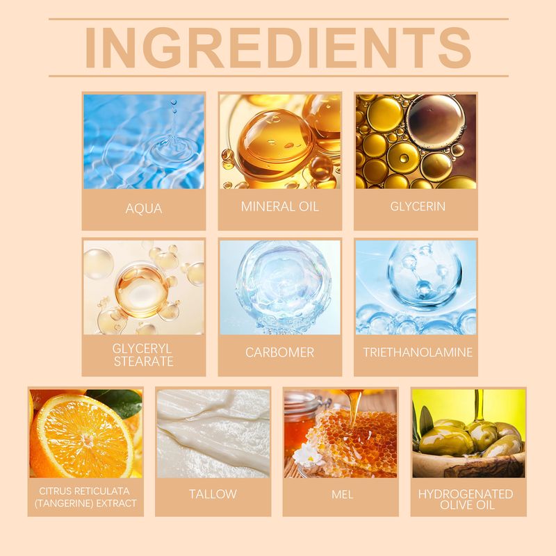 Crema idratante delicata, nutriente, a lunga durata, non appiccicosa, per una pelle liscia, al miele e all'olio di mucca WIYUN_voghion.com