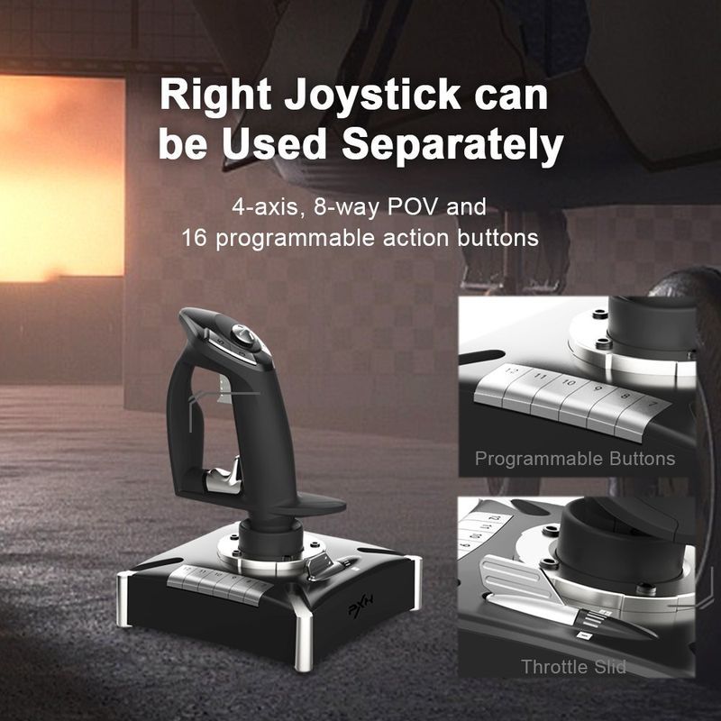 PXN 2119 PRO Simulator Gamepad Vibration Für PC/Desktop PS4 Flug Joystick Game Controller_voghion.com