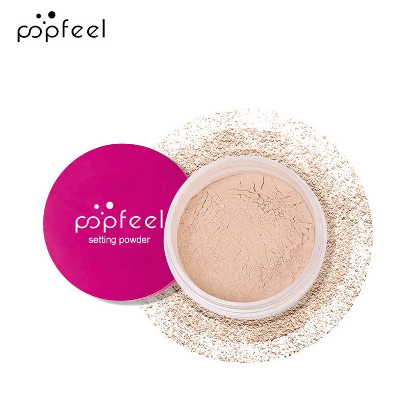 Poudre de maquillage POPFEEL, lisse, mate, douce et légère, poudre libre, anti-cernes, pores invisibles, maquillage longue tenue_voghion.com