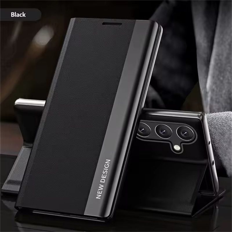 Leather Flip Stand Phone Case For Samsung Galaxy A56 A36 A55 A16 A35 A15 A54 A53 5G A52 A34 A14 A32 A13 A33 Cover Funda_voghion.com