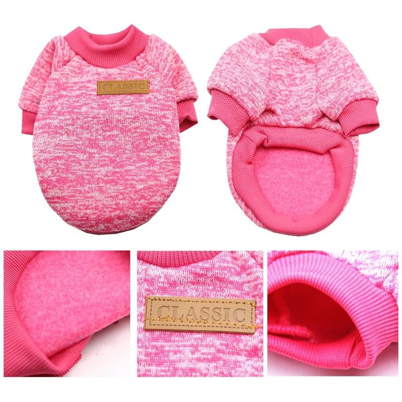 Cat Clothes For Medium Small Dogs Puppy Soft Sweater Autumn Winter Warm Clothing Pet Coat Sweatshirt XS-2XL_voghion.com